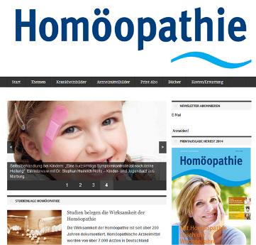 Folgen Sie uns auf www.Zeitschrift-Homoeopathie.de